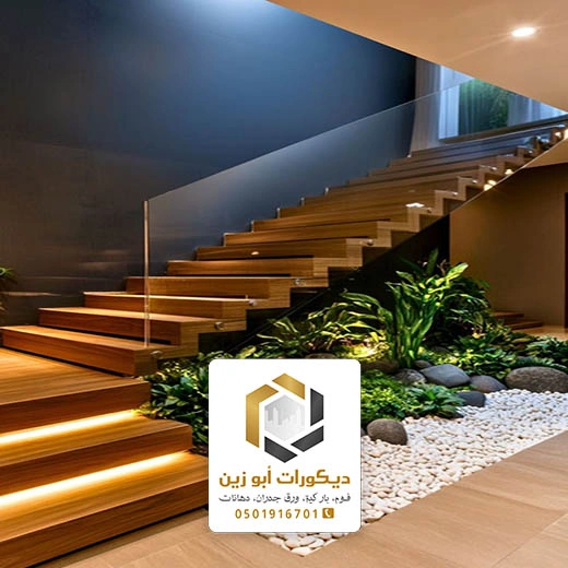 تصميم ديكور تحت الدرج