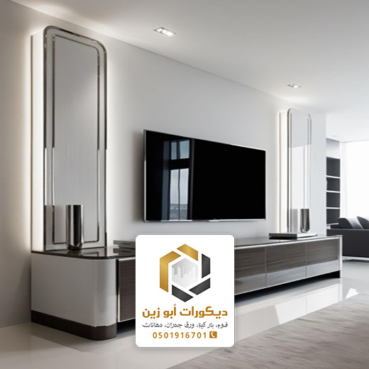 تركيب ديكور شاشة معلقة